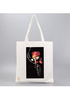 TAJNAN Reusable Tote Bags|100% Organic Cotton Grocery Bag|Eco-Friendly, Multi-Purpose Bag|Sturdy Canvas Bag with 15kgs Capacity | Multiple Stylish Designs,Pack of 1 (KGF1) - Best Gift for Valentines