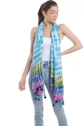 PALATT Cotton Scarf for Women | Lightweight Summer Stole for Women | Soft Breathable Ladies Scarf | Size 70 x 180 cm