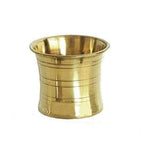 Awadh Beautifull Pure Brass Small Pooja Glass Set of 1 Pcs for Serving Water, Milk, or Other offerings During Puja || Pital Glass for Daily Puja Home - (Size- 4.5 cm)
