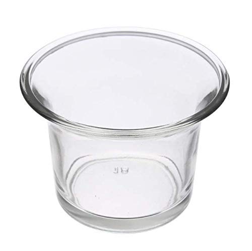 FYUGO Tea Light Glass Candle Holder and Clear Glass Holders Ideal for Diwali Gifts for Family and Friends | Christmas Decor | Home Decoration | New Year Party | DIY Crafts (Set of 6)
