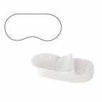 Travel Neck Pillow and Eye mask Set for Car Travel, Quilted Velvet Neck Rest, Flights for Men and Women, Head and Neck Rest Support, Black