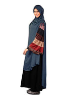 Mehar Hijab's Muslim Modest Women's Stylish Poly Cotton Solid Hijab ULEMA (Grey, X-Large)