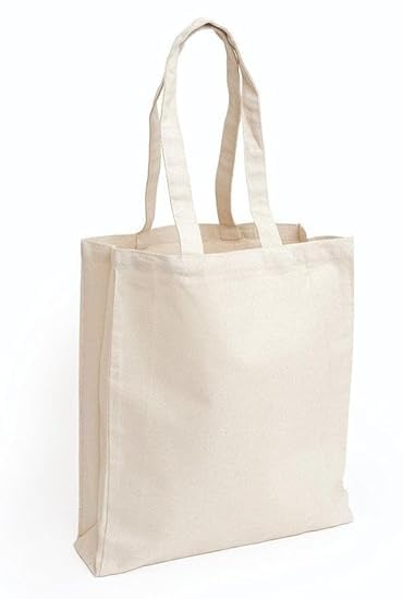adhyah TrendyUniform 100% Cotton Thick fabric Multipurpose Reusable Tote Bag for Grocery, Shopping, DIY, Beach, Gifts, Art & Women (pack of 12)
