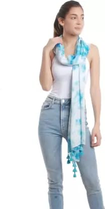 PALATT Cotton Scarf for Women | Lightweight Summer Stole for Women | Soft Breathable Ladies Scarf | Size 70 x 180 cm