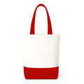 ECOCARRY Cotton Tote Bag for Women | Stylish Floral Printed Canvas Shoulder Handbag | Casual Ladies Tote for College, Office, Daily Use, Shopping, Travel & Beach (Red)