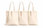 EzySell Canvas Tote Bag for Women and Men, Plain Vertical Shoulder Carry Bag, 300 GSM Reusable Cloth Shopping Tote for Office, College and Daily Use (10)