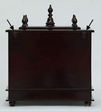 Jodhpur Handicrafts Wood Home Temple, Pooja Mandir, Pooja Mandap (Brown, LXBXH 20X12X24 Inch)