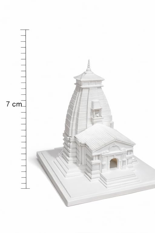 Kedarnath Temple Miniature Temple Model Showpiece for Home Decor | Sacred Mandir Replica for Pooja Room & Spiritual Gift