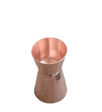 STREET MART Pure Brass Peg Measure Cup, Double-Sided 30ml/60ml, Bar Tool peetal Jigger Engraved Design (2, Copper Smooth)