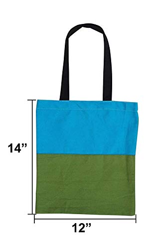 BSD Organics Cotton Medium Bag (tri colour assorted) - Set of 10