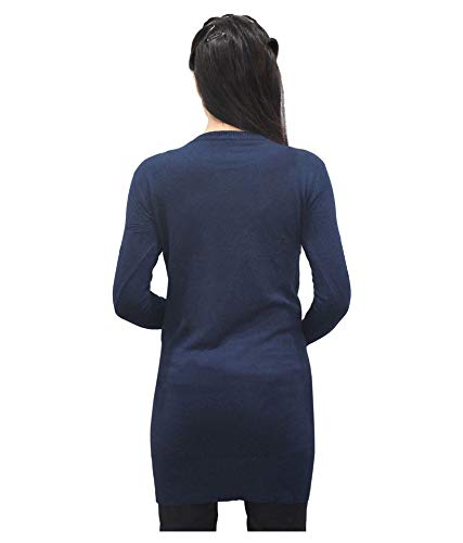 HAUTEMODA Woollen Regular Tops - Navy (Navy, Medium)