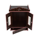 Lakhaji Wooden Wall Hanging Puja Temple for Home | Pooja Room Mandir Wood Devghar Stand for Office and Shop
