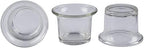 FYUGO Tea Light Glass Candle Holder and Clear Glass Holders Ideal for Diwali Gifts for Family and Friends | Christmas Decor | Home Decoration | New Year Party | DIY Crafts (Set of 6)