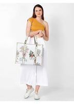 Yda fashion Quilted Cotton Tote Bag for Women & Men, 3 Layer Shopping Bag, Printed Reusable Grocery Tote, Lightweight Multipurpose Shoulder Handbag for Daily Use