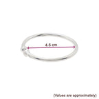 MOONPLUS Sterling Silver Baby Kada Anklet | Adjustable Payal for Girl and Boy Infant | Newborn Baby anklet | 0 to 6 month