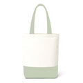 ECOCARRY Cotton Tote Bag for Women | Stylish Floral Printed Canvas Shoulder Handbag | Casual Ladies Tote for College, Office, Daily Use, Shopping, Travel & Beach (Light Green)