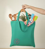 Cotton Tote Bag for Women, Plain Tote Bag for embodiery with flower theme, Reusable Multi-Purpose Cotton Bags for School/Gym/Shopping/Beach & Groceries, DIY Gift Bags, 13X15