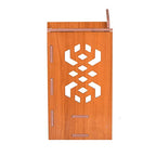 Lexical Wooden Readymade Wall Hanging Puja Temple for Home God Stand for Pooja Room Mandir Wood Devghar Stand for Office and Shop Lexical-438