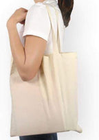 BDWEAVES Cotton Tote Bag Plain - Reusable 100% Eco-Friendly- Natural (Pack Of 6)