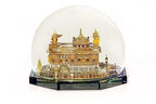 BOGEN LITE - 24K Gold Plated Golden Temple Amritsar Miniature in Glass Dome Souvenir Showpiece for Home Decor, Office Desk, and Gifts (Large) 13 * 13 * 10 cm