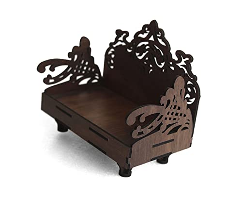 Lakhaji Handmade Beautiful Wooden Temple/Home Temple/Puja Mandir/Wall Hanging and Table Top Home Mandir Temple/Home Decor Beautiful Wooden Temple By LAKHAJI-21