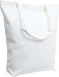 Metsi Canvas Tote Bag for Women, Plain Cotton Reusable Washable Tote Bag for Custom Painting and DIY Craft, Groceries Shopping Beach School Gym Gifts, Eco Friendly Blank Canvas Bag - Pack of 12, White