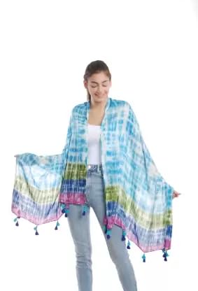PALATT Cotton Scarf for Women | Lightweight Summer Stole for Women | Soft Breathable Ladies Scarf | Size 70 x 180 cm
