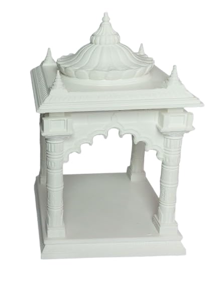 Home Temple Mandir with Decorative Roof Miniature