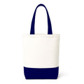 ECOCARRY Cotton Tote Bag for Women | Stylish Floral Printed Canvas Shoulder Handbag | Casual Ladies Tote for College, Office, Daily Use, Shopping, Travel & Beach (Blue)