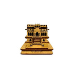 eXme Wooden Badrinath Temple Model for Home Decor - Intricate MDF Replica of Panch Badri Temple, Perfect Spiritual Gift