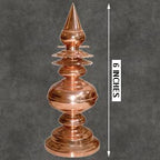 Temple Kalash 6 Inches Copper/Kalasha 15cm Height Gopura Kalasam
