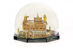 BOGEN LITE Golden Temple Covered by a Glass Dome for Decor 24K Gold Plated Idol of Golden Temple for Decor (9 X 8 X 7.5cm)