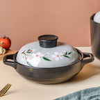 Sakura Shallow Cooking Pot Grey Nestasia