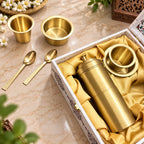 Brass Coffee Filter & Davara Set – Traditional South Indian Coffee Maker Gift Hamper Vedansh Craft