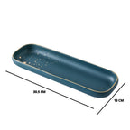 CARA long plate - midnight green Nestasia