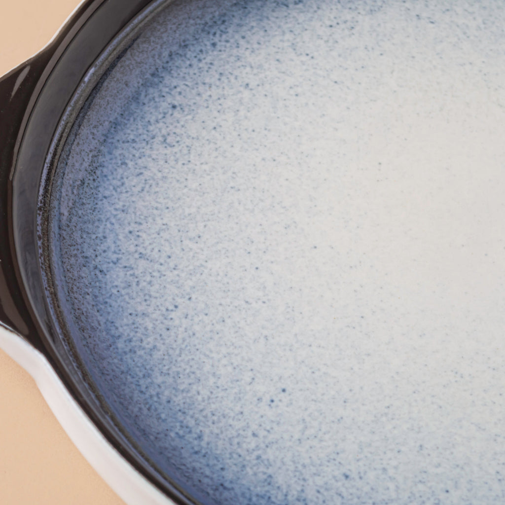 Ombre Blue and White Baking Plate 7.5 Inch Nestasia