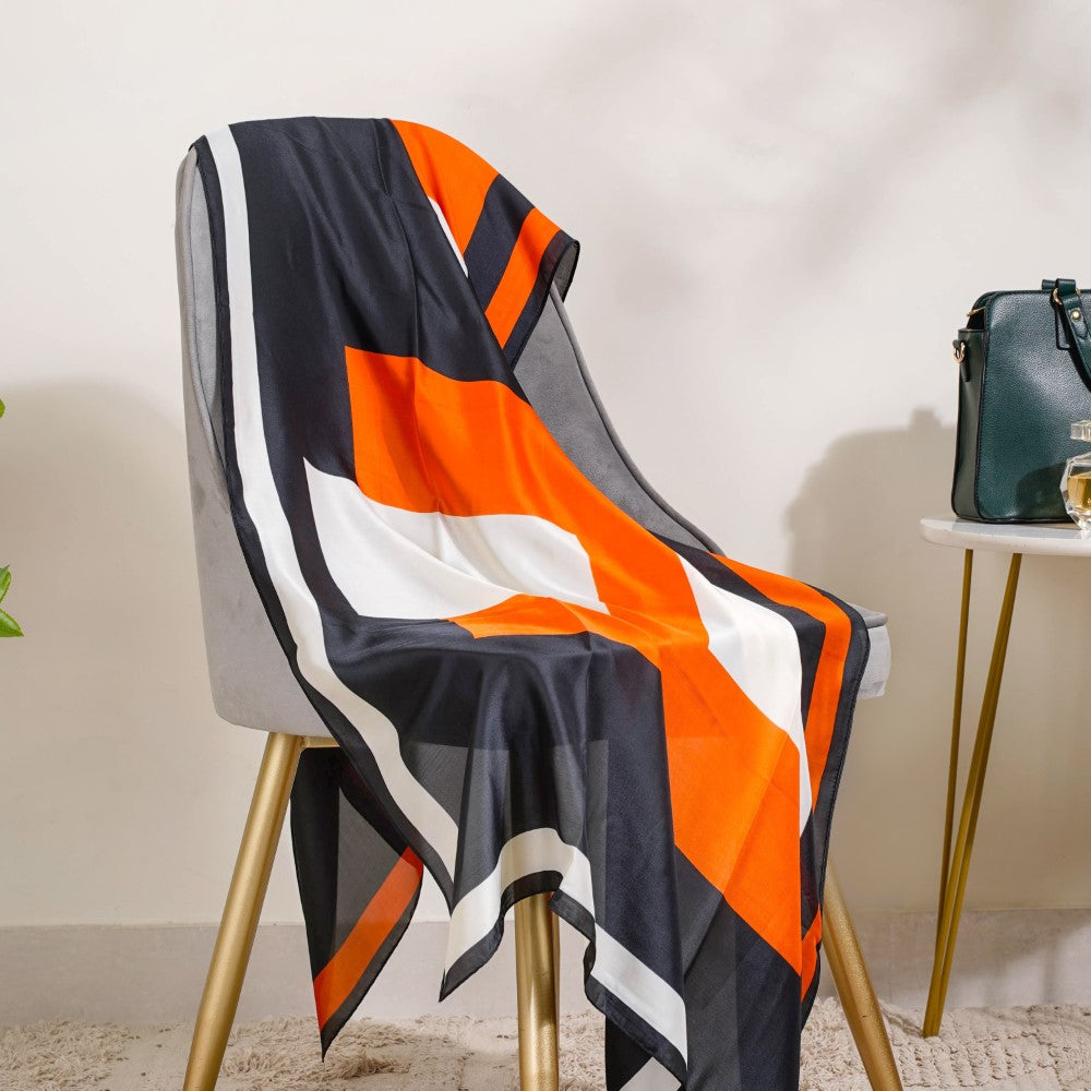 Glam Colour Block Neck Scarf Nestasia