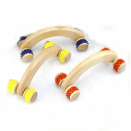 Wooden roller massager