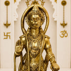 Brass Standing Hanuman Statue (25 Inch) Vedansh Craft