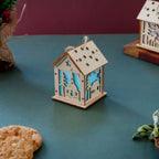 DIY Wooden House LED Christmas Decor Small Nestasia