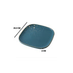 CARA square dinner plate - midnight green Nestasia