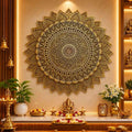 Brass Handcrafted Mandala Wall Hanging Decor Vedansh Craft