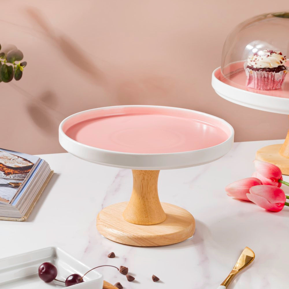 Cake Stand Pink 7.5 Inch Nestasia