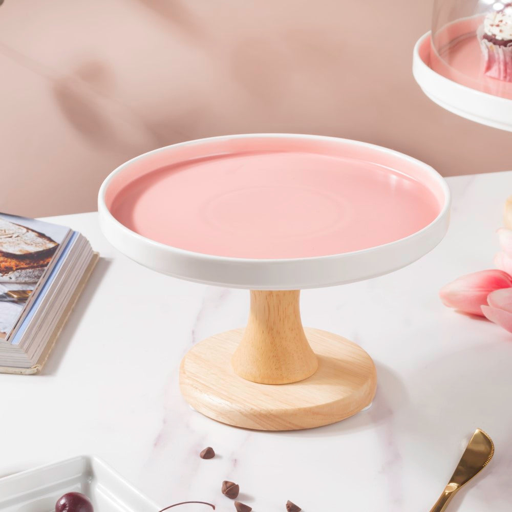 Cake Stand Pink 7.5 Inch Nestasia