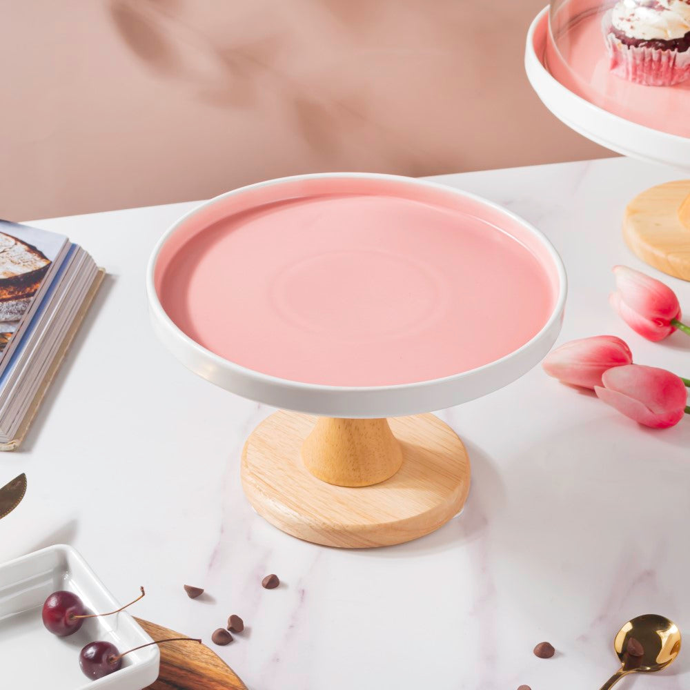 Cake Stand Pink 7.5 Inch Nestasia