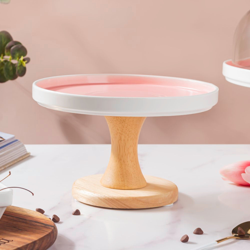 Cake Stand Pink 7.5 Inch Nestasia