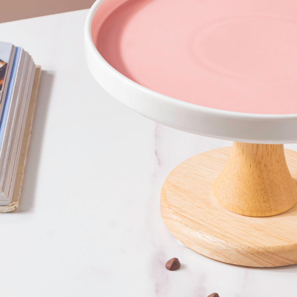 Cake Stand Pink 7.5 Inch Nestasia