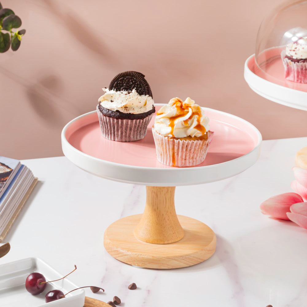 Cake Stand Pink 7.5 Inch Nestasia