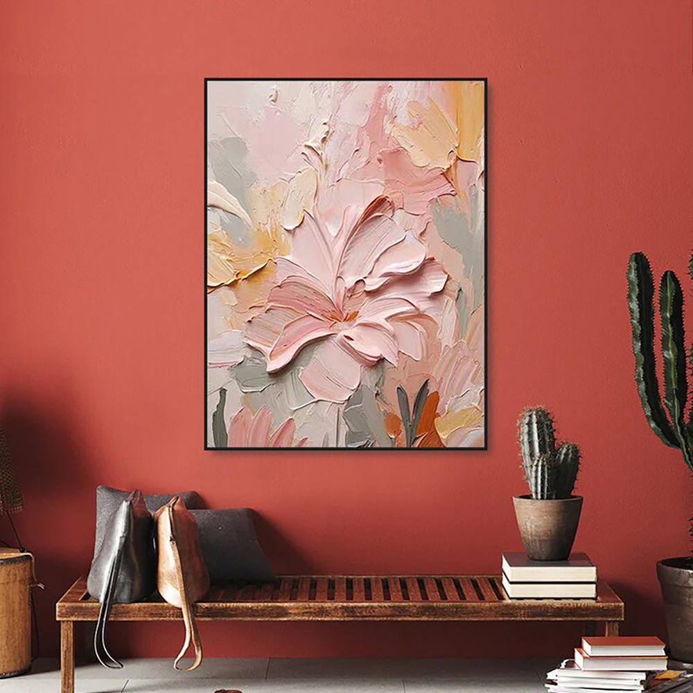Handmade Oil Painting Canvas Wall Art Decoration 3D Texture Thick Oil Flowers Modern Abstract For Home Room Decor kafalo