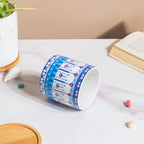 Potted Palette Ceramic Planter With Coaster Set Of 5 Nestasia